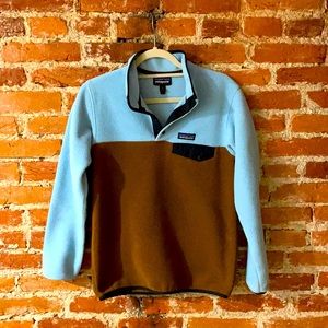 EUC Blue bear Patagonia synchilla snap-T pullover